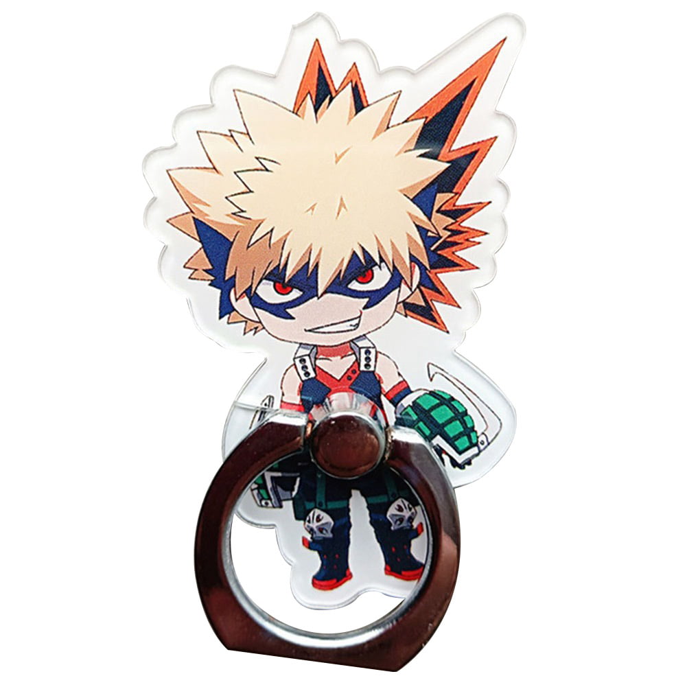 JOELEWIS My Hero Academia Waifu 360 Degree Rotating Finger Ring Stand Holder Phone Holder for Any Smartphones iPhone Or Tablets