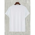 thumbnail image 4 of Round Neck Graphic T-shirts, Causal Tees, Short Sleeves Comfortable Tops, Men's Summer Clothing, 4 of 7