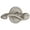 Satin Nickel, variant on Grandeur 809728 Circulaire Solid Brass Rose Left Handed Passage Door Lever Set - Brass