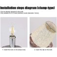 6pcs Lamp Shades Wall Lamp Chandelier Clip On Lampshade E14 Screw Linen