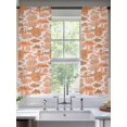 thumbnail image 2 of Orange Garden Sheer Curtains 72 Inch Length 2 Panels Set, Modern Art Building Trees Boat Landscape Voile Window Treatment Rod Pocket Curtains Sheers Drapes for Bedroom/Living Room/Kitchen 52"x72"x2, 2 of 7