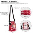 thumbnail image 6 of HELLHERO (Bag Only) Women Messenger Bag Polyester, Leakproof 2 Layers Crossbody Bag, Adjustable Strap, Happy Valentine's Day, 6 of 7
