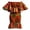 CL4, variant on African Two Piece Skirt Set for Women Kente Print Bodycon Off Shoulder Smocked Top and Skirts Outfits