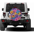 thumbnail image 2 of Foruidea Beautiful Beach Sunset with Palm Trees Spare Tire Cover Dust-Proof Wheel Tire Cover Fit Trailer, RV, SUV and Many Vehicle 17 Inch, 2 of 8