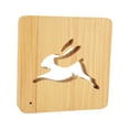 thumbnail image 2 of 3D Wooden Lamp, LED Night Light Pine Wood Energy Saving  For Bedroom, 2 of 8