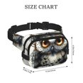 thumbnail image 4 of Balery Whimsical Owl On Branch Mochila Cinturón para Mujeres y Hombres, Bolsa de Cintura Impermeable de Doble Capa con Correa, 4 of 9