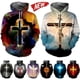 thumbnail image 2 of Sudadera con capucha con estampado 3D de la cruz de Jesús cristiana para hombre y mujer, sudadera con capucha de moda Harajuku y2k, sudadera con capucha para hombre, 2 of 5