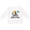 thumbnail image 3 of Inktastic 2nd Birthday Bear on Bicycle 2 Year Old Boys or Girls Long Sleeve Toddler T-Shirt, 3 of 5
