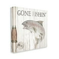 thumbnail image 3 of Stupell Industries Gone Fishin' Rustic Angler Animals & Insects Painting Gallery Wrapped Canvas Print Wall Art, 36 x 36, 3 of 7