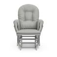 thumbnail image 5 of Hoop Pebble Gray Glider and Ottoman Set with Light Gray Cushion, 5 of 5