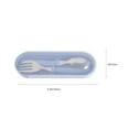 thumbnail image 3 of KAKOWELY 3 Set of Toddler Utensils Kids Tableware Set with Handle Children Safe Spoons Forks Set with Container,4.92X"X1.02"X0.79", 3 of 4