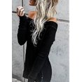 thumbnail image 2 of Blusa de un solo hombro con abertura lateral, tops con hombros descubiertos para mujer, suéter de punto s202412247456, 2 of 4