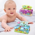 thumbnail image 1 of Caja de Pañuelos Montessori de Peluche Suave para Recién Nacidos, 2 Uds., Juguete para Bebé, Juguetes Educativos para Edades Tempranas en Edad Preesco Hugo juego sensorial, 1 of 10