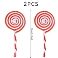 thumbnail image 4 of 10/20pcs Christmas Decorations Acrylic Red Green Candy Canes Xmas Tree Hanging Ornaments for Holiday Xmas Party Festive Decor, 4 of 5