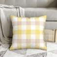thumbnail image 5 of Spring Yellow and White Throw Pillows Cover 18 x 18 Inch Set of 2 Summer Buffalo Plaid Pillow Covers Farmhouse Checkered Decorative Pillowcases for Home Couch Sofa Decorations, 5 of 6