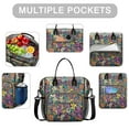 thumbnail image 2 of OBREWU Pioneer Flower Womens Lunch Box for Work,Insulated Large Pioneer Flower Lunch Bag for Women,Loncheras Para Mujer,Leakproof Adult Lunch Bag for Work,Beach,Travel,Picnic,Camping, 2 of 7