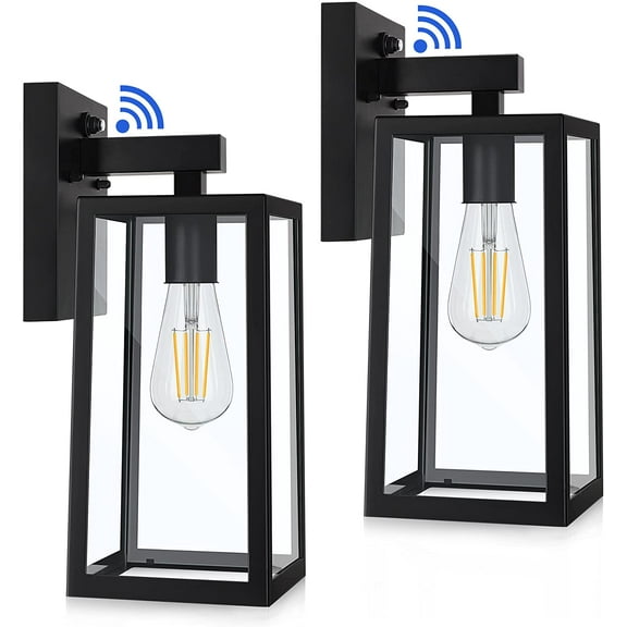 2 Pack Dusk to Dawn Outdoor Wall Lantern,Anti-Rust Waterproof Wall Mount Lights