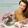 thumbnail image 5 of Building Blocks for Adults- Cherry Blossom Tree Building Toys, Bonsai Botanical Collection Toy Building Sets, Plants and Flowers DIY Home Decoration, Gifts for Women Kids (Not Compatible with Lego), 5 of 6