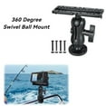 thumbnail image 2 of 360 Degree Swivel Ball Mount Marine Kayak Electronic Fish Finder Mount Base Fishfinder GPS Plate Inflatable Kayak Accessories, 2 of 5