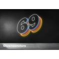 thumbnail image 3 of Glowneon Number 69 Neon Sign, Number 69 Led Light, 3D Font Numbers, Custom Number Led, 3 of 4