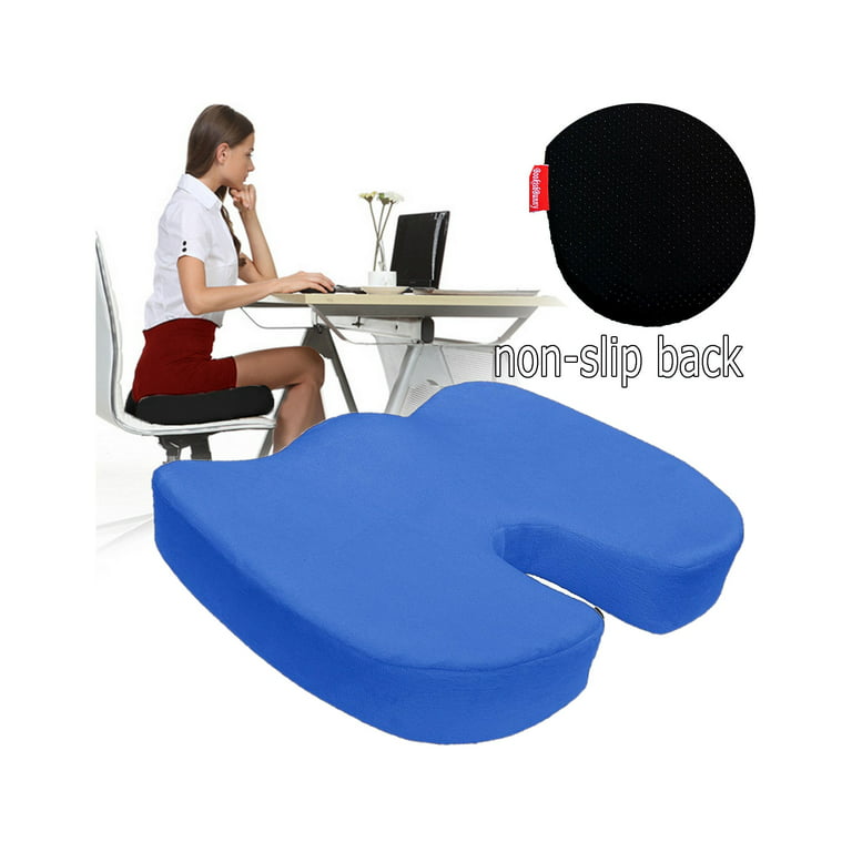 BN-LINK Seat Cushion, Office Chair Cushions Butt Pillow for Car Long  Sitting, Memory Foam Chair Pad for Back, Tailbone Pain Relief (Black)