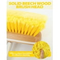 thumbnail image 6 of BLUEWING 4ft Heavy Duty Deck Brush Boat Brush with Carbon Fiber Long Handle and Soft Bristle Scrubbing Washing Brush Outdoor Boat Cleaning Brush Tools Yellow, 6 of 8