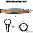 thumbnail image 2 of Universal 1.75"-2" UTV Wide Angle Rear View Mirror, Heavy-Duty Aluminum Clamp-On Racing Mirror For Side By Side Vehicles, Black,Ordinary 1.75,One Size, 2 of 21