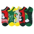 thumbnail image 2 of Elf Buddy Themed 5 Pack Womens Juniors Ankle Socks, 2 of 3