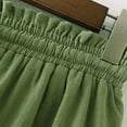 thumbnail image 1 of Vedolay Fringe Skirt Women's Drawstring Elastic Waist Dolphin Hem Stretch Pocket Midi Skirt,Army Green XXL, 1 of 5