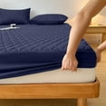 thumbnail image 5 of Waterproof Queen Mattress Protector, 18" Deep Pocket Mattress Topper - Lab Tested Leakproof, Breathable & Noiseless, Machine Washable,Fitted Queen Sheets Only(60"*80",Dark Blue), 5 of 5