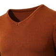 thumbnail image 3 of zbxnLI Men's V Neck Sweater Long Sleeve Casual Knit Slim Basic Sweaters Pullover Tops Fall Winter, 3 of 4