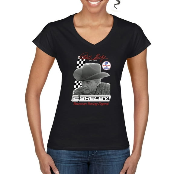 Wild Bobby Ford Shelby American Racing Legend Women Standard V-Neck Tee