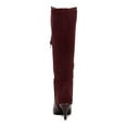 thumbnail image 2 of ALFANI Womens Burgundy Arch Support Cushioned Hakuu Kitten Heel Zip-Up Boots 7 M, 2 of 4