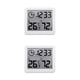 thumbnail image 3 of Wosthever Termómetro digital LCD Pantalla grande Automático Electrónico Decoración de Reloj Higrómetro Estilo simple Sala de estar 2Conjunto, 3 of 6