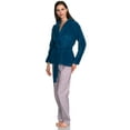 thumbnail image 4 of TowelSelections Women's Bed Jacket Fleece Cardigan Cuddly Robe Large/X-Large Deep Water, 4 of 5
