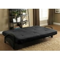 DHP Alessa Black Metal Futon Frame w/ 6" Futon Mattress, Multiple