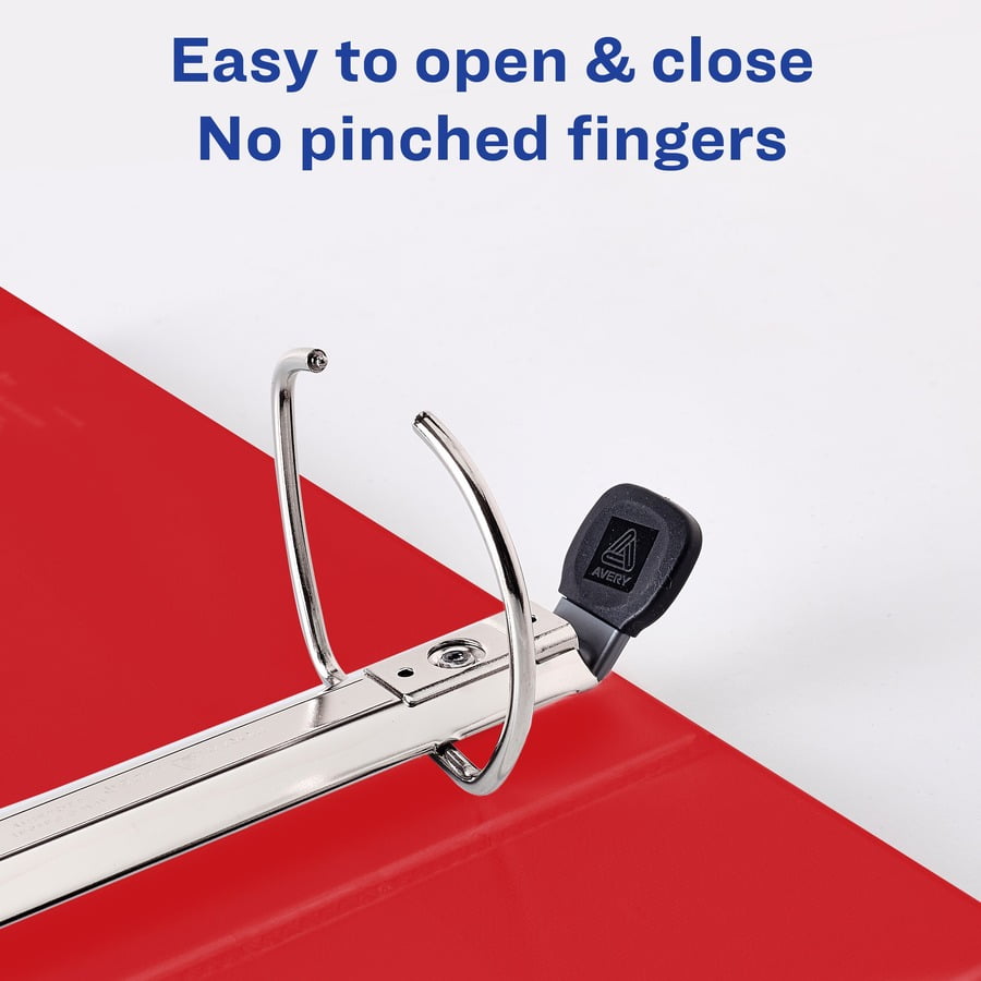 1.5One Touch EZD Ring 12 Red Binders 79171 Avery Heavy Duty View 3 Ring Binder