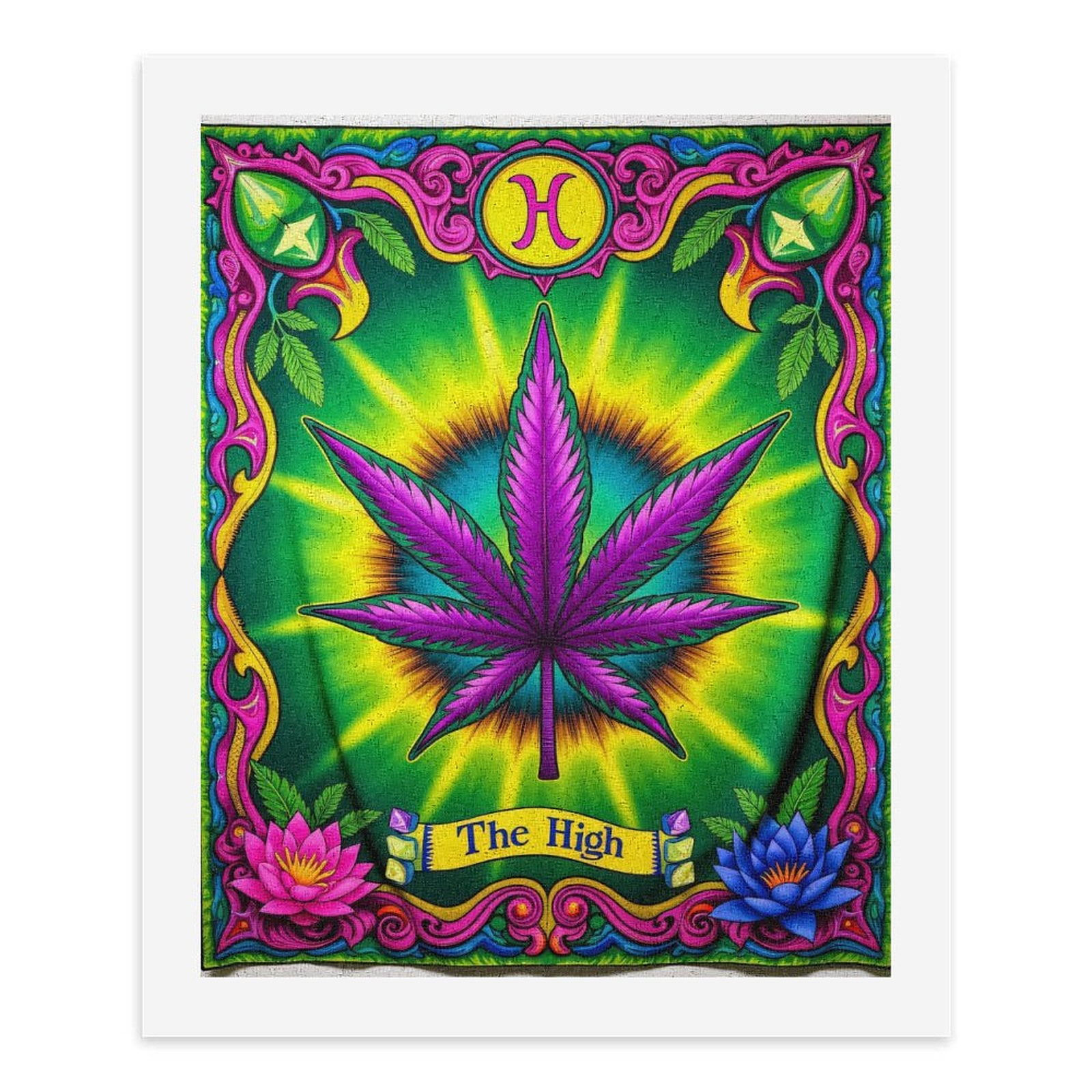 Paint by Numbers Kit for Adults, Vibrant Psychedelic Leaf Art Design Paint by Numbers, Easy Paint by Numbers Kit for Adults Beginner, DIY Adult Paint by Number Kits on Canvas, Home Decor