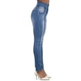 thumbnail image 4 of JustVH Womens High Waist Butt Lift Button Skinny Jeans, 4 of 6