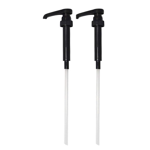 Black Coffee Syrup Pump (Fits Torani, Starbucks, Top Creamery, DaVinci, Allegro Syrups) Great for adding syrup to Coffee,Tea, Soda, and cocktails, - Fits 25.4 oz/750ml bottles - Pack of 2