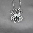 thumbnail image 3 of PAMTIER Men's Stainless Steel Vintage Personality Domineering Evil Skull Skeleton Spider Biker Pendant Necklace Gothic Lucky Amulet Silver with Chain, 3 of 6