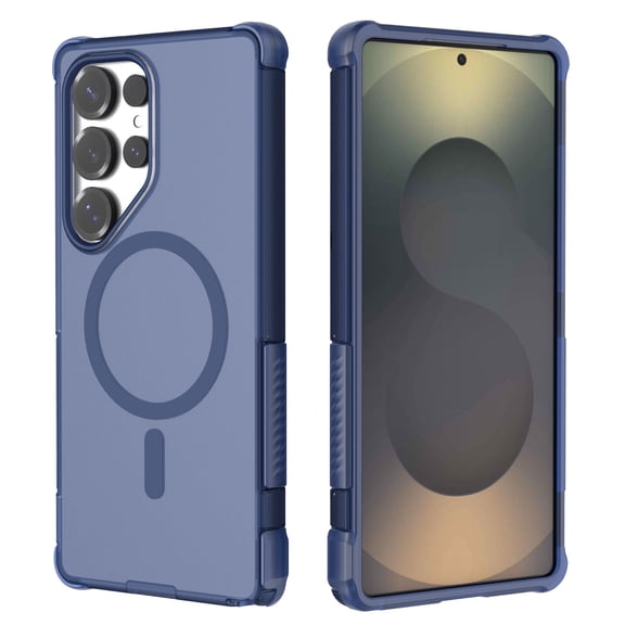 Dteck Magnetic Protective Case for Samsung Galaxy S25 Ultra - Shock-Absorbent, Anti-Scratch, Wireless Charging Compatible,Blue