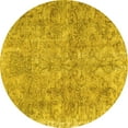 thumbnail image 1 of Ahgly Company Indoor Round Persian Yellow Traditional Area Rugs, 6' Round, 1 of 4