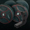 thumbnail image 1 of SOPOTUTU 4Pcs Barbell Hangers Wall Mounted Rack Black Stable Easy Installation Home Gym, 1 of 8