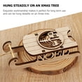 thumbnail image 3 of Homoyoyo Wooden Christmas Sleigh Ornaments 6pcs Holiday Home Decor Craft Kit, 3 of 8