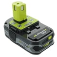 thumbnail image 1 of Batería de iones de litio compacta RYOBI P107 One+ de 18 V y 1,5 Ah, 1 of 8