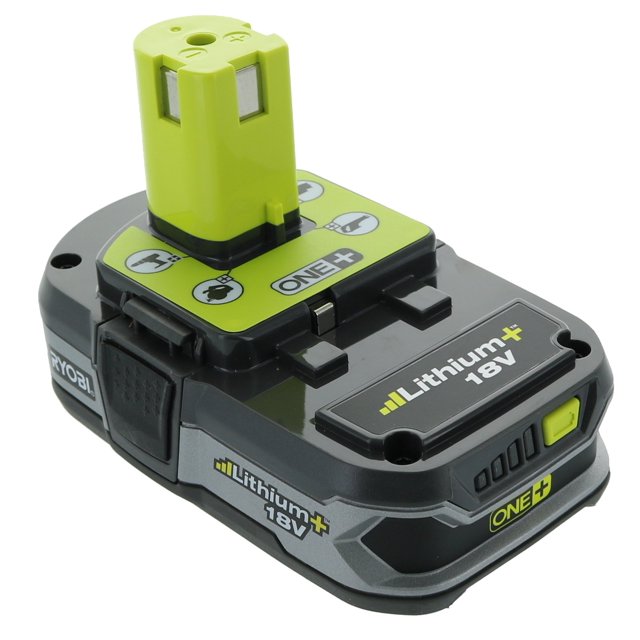 Batería de iones de litio compacta RYOBI P107 One+ de 18 V y 1,5 Ah