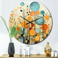 thumbnail image 1 of Designart "Nostalgic Remix IV" Collages Abstraits Horloge Murale Surdimensionnée, 1 of 6