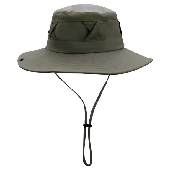 TELOLY Sun Hats for Women Men Uv Protection Summer Hat Wide Brim Packable Upf50 Cowboy Hat Hiking Fishing Hats Green