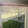 thumbnail image 2 of Floral Lace Window Valance 58 Inch Wide Pink, 2 of 3